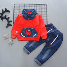Load image into Gallery viewer, 2020 Baby Boy Clothes Winter Cartoon Boy Clothing Set Long Sleeves Boys T Shirt+ Pant  Kids Clothes Set Toddler Boy Clothes
