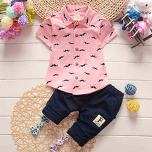 Load image into Gallery viewer, boys clothes summer baby clothing for children kids boy cartoon crocodile White T-shirt shorts bebe fashion outfits
